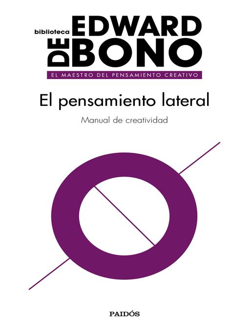 Title details for El pensamiento lateral by Edward de Bono - Wait list